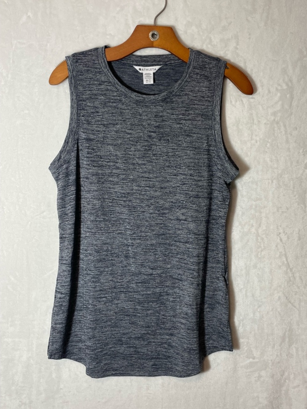 Athleta Heathered Charcoal Muscle Tank